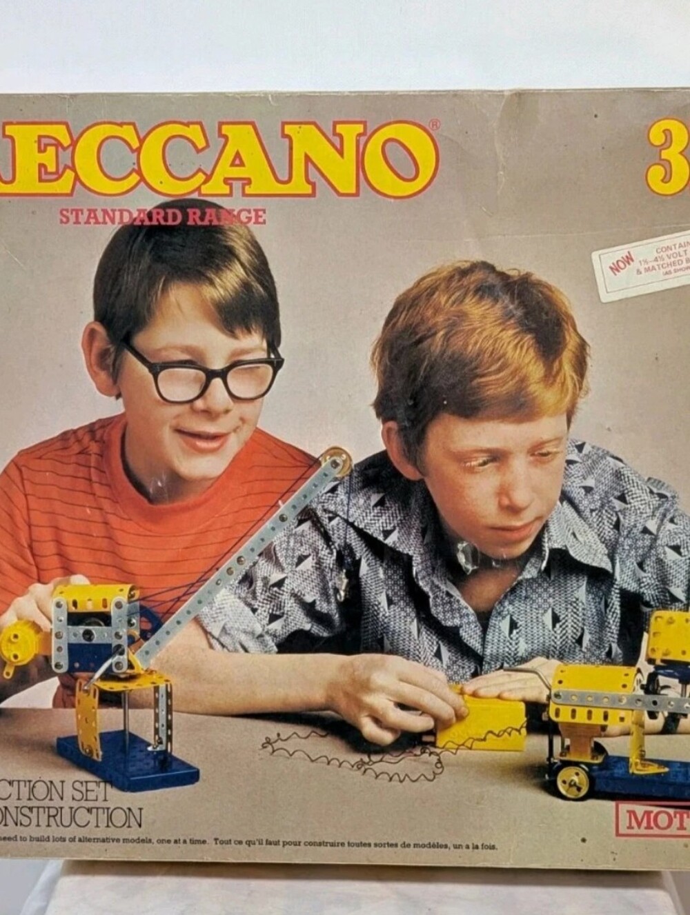 Meccano Standard Range 3M 1977 Original Box & Manuals Large Vintage Lot